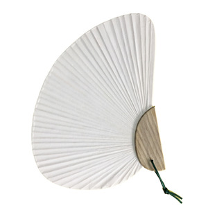 크기 17×30cm나비선 부채(흰색)